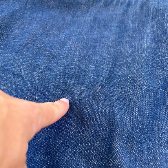 Vintage Nelson denim jean vest with sherpa fleece lining XL - Picture 7 of 8